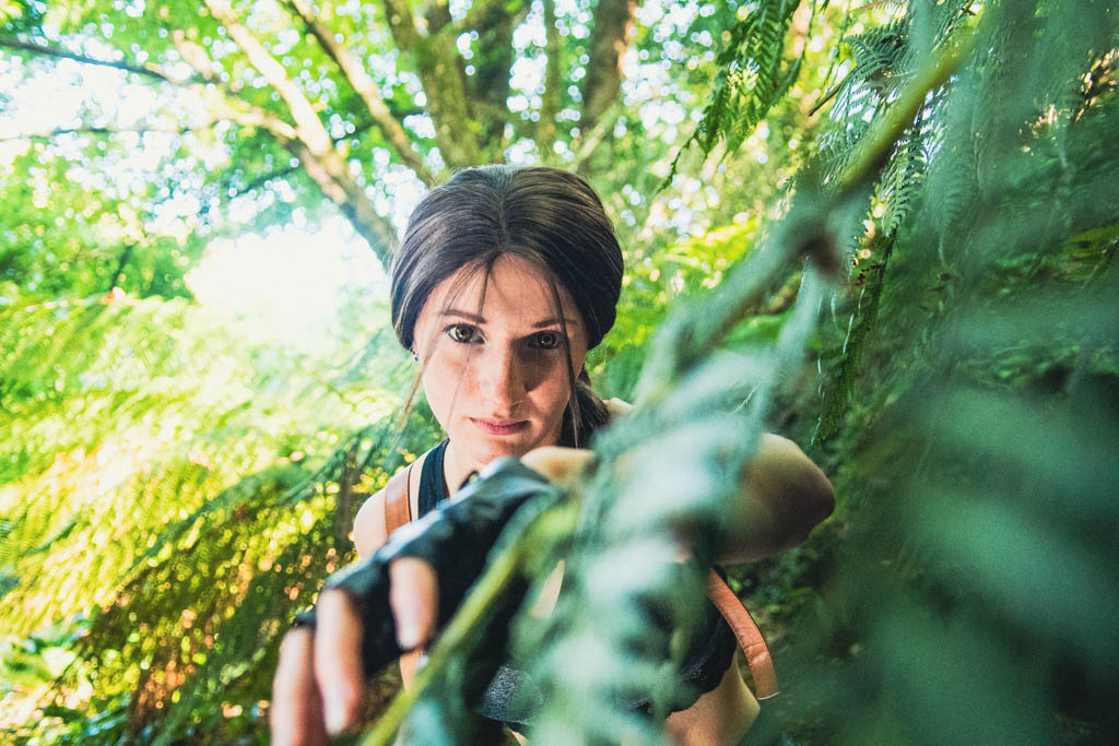 Portrait en cosplay sur le thème de Tomb Raider